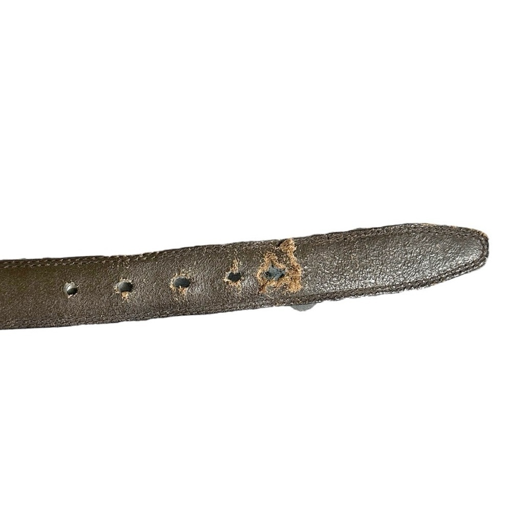 Fossil- Dark Brown 100% Leather Belt- Size 34/35 - Picture 7 of 7